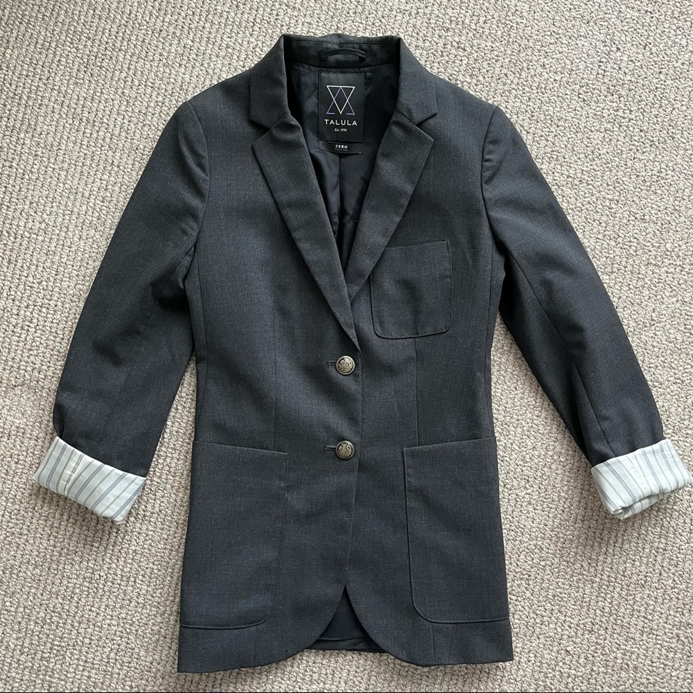 Talula dark grey blazer size 0